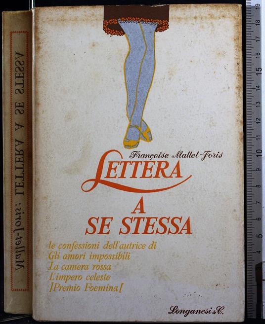 Lettera a se stessa - Françoise Mallet-Joris - copertina