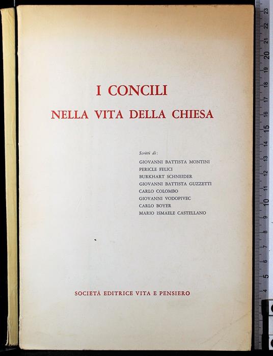 I concili nella vita della chiesa - Renzo U. Montini - copertina