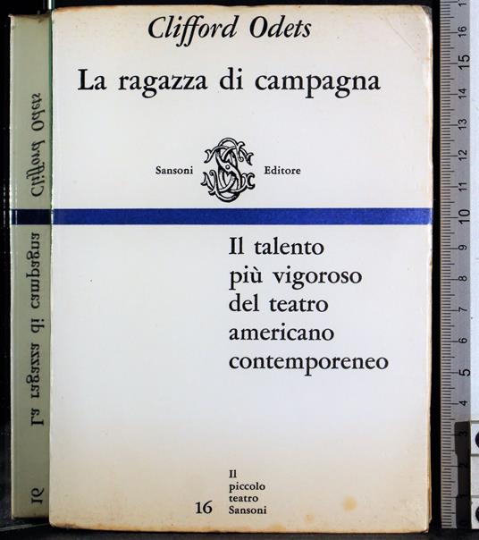 La ragazza di campagna - Clifford Odets - copertina