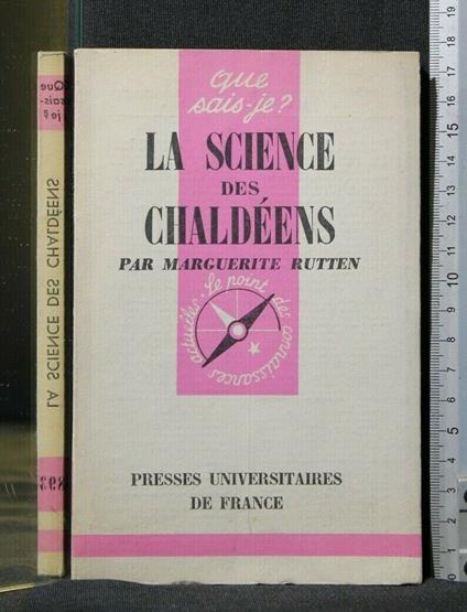 La Science Des Chaldeens - M. Rutten - copertina