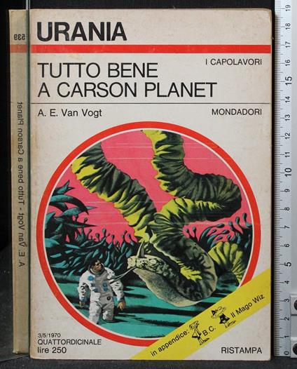 Tutto bene a Carson planet - Alfred E Van Vogt - copertina