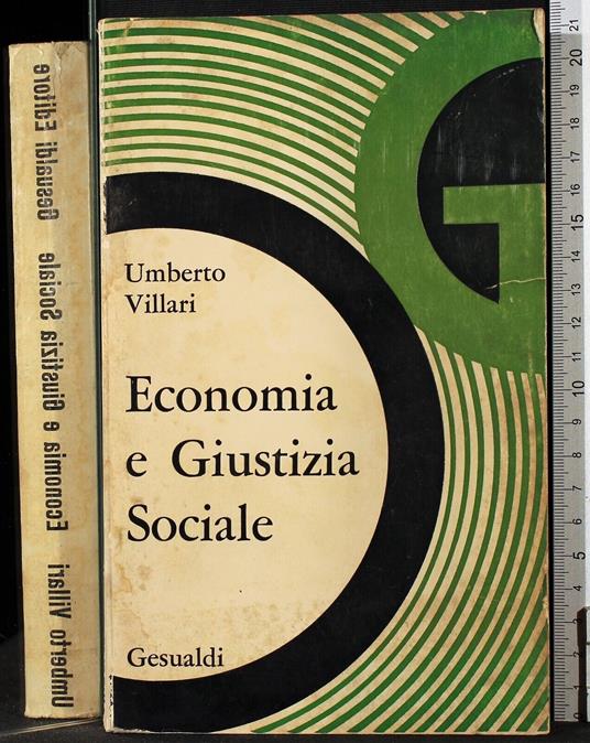 Economia e giustizia sociale - Umberto Villari - copertina