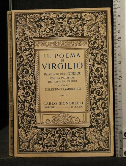 Il Poema di Virgilio Riassunto Dell'Eneide con La Parafrasi Dei - Publio  Virgilio Marone - Libro Usato - Carlo Signorelli Editore 