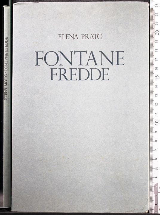 Fontane fredde - Fontane fredde di: Elena Prato - copertina