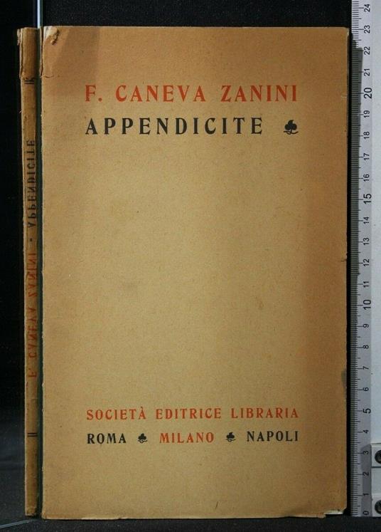 Appendicite - Appendicite di: F Caneva Zanini - copertina