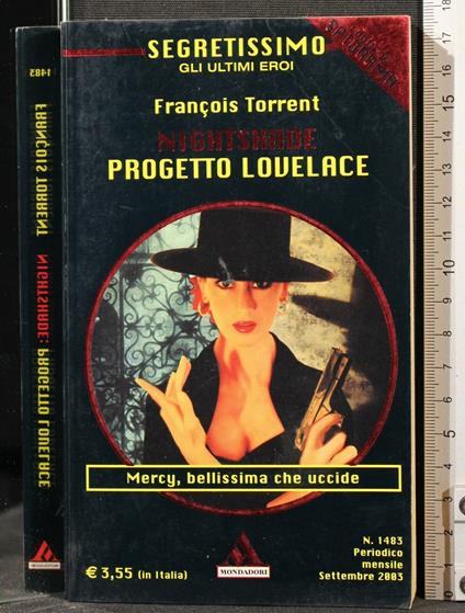 Nightshade. Progetto Lovelace - Nightshade. Progetto Lovelace di: Francois Torrent - copertina