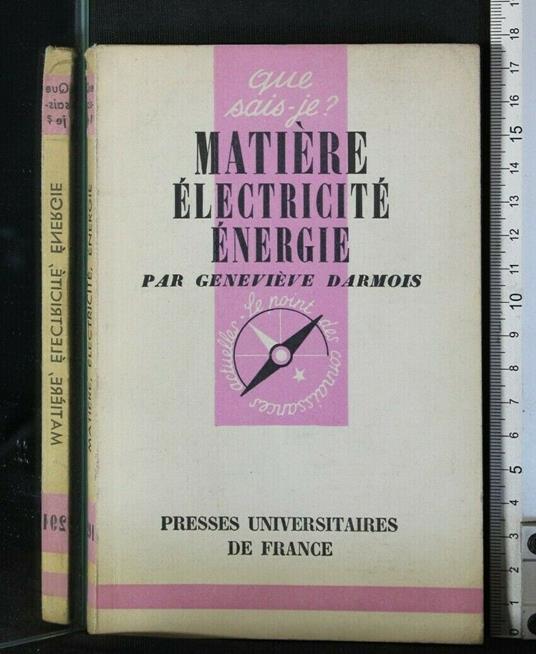Matiere Electricité Energie - Matiere Electricité Energie di: Genevieve Darmois - copertina