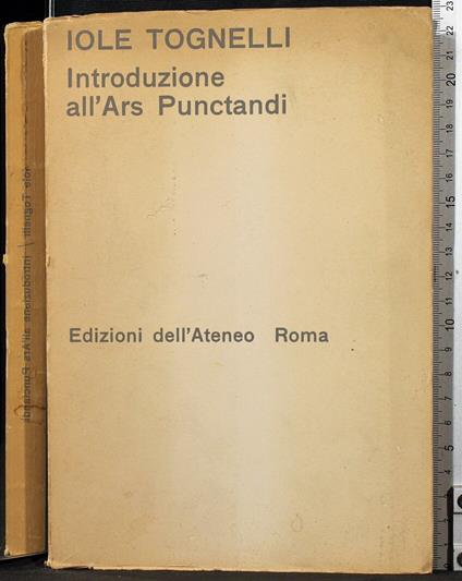 Introduzione all'Ars Punctandi - Introduzione all'Ars Punctandi di: Iole Tognelli - copertina