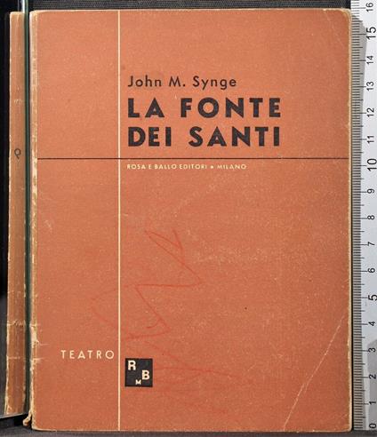 La fonte dei Santi - fonte dei Santi di: John Synge - copertina