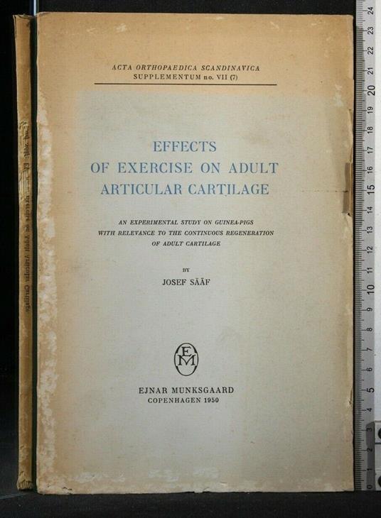 Effects Of Exercise On Adult Articular Cartilage Acta - Effects Of Exercise On Adult Articular Cartilage Acta di: Josef Saaf - copertina