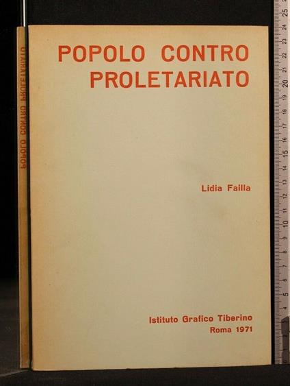 Popolo Contro Proletariato - Popolo Contro Proletariato di: Lidia Failla - copertina