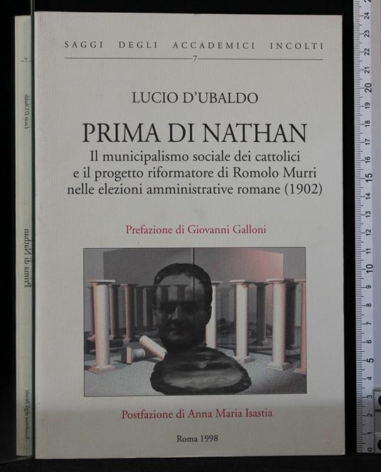 Prima di Nathan - Prima di Nathan di: Lucio D'Ubaldo - copertina
