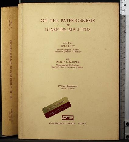 On the pathogenesis of diabetes mellitus - On the pathogenesis of diabetes mellitus di: Luft - copertina