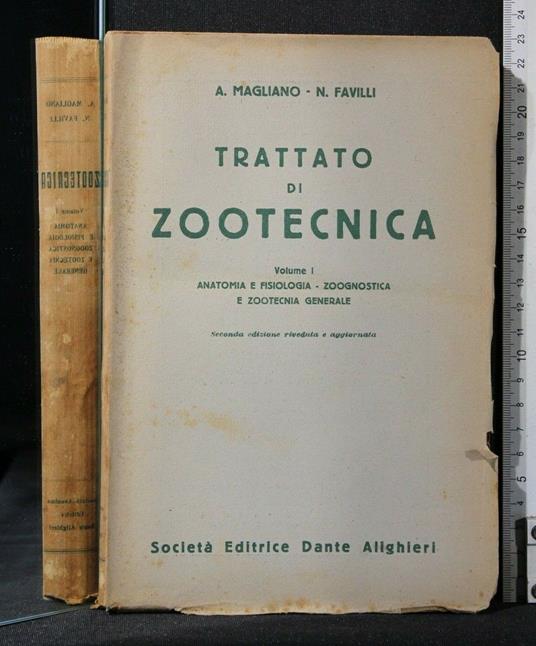 Trattato di Zootecnica Volume I Anatomia E - Trattato di Zootecnica Volume I Anatomia e di: Magliano - copertina