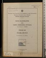 Note illustrative carta geologica d'Italia. Taranto