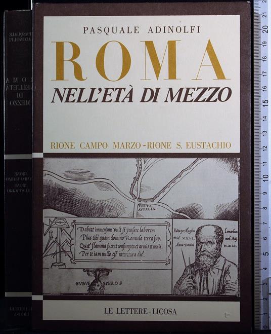 Roma nell'età di mezzo Tomo 1 - Roma nell'età di mezzo Tomo 1 di: Pasquale Adinolfi - copertina