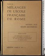 Extrait des melanges de l'ecole francaise de Rome.Tome 83/1971