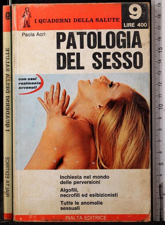 Patologia del sesso - Paola Acri - copertina