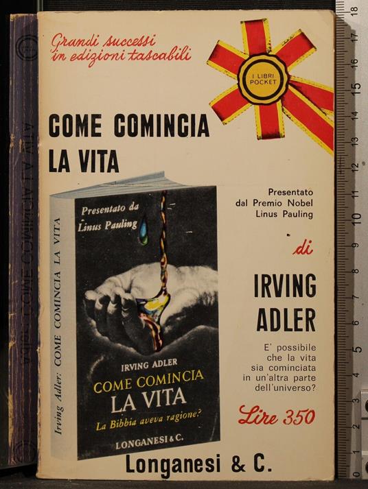 Come comincia la vita - Irving Adler - copertina