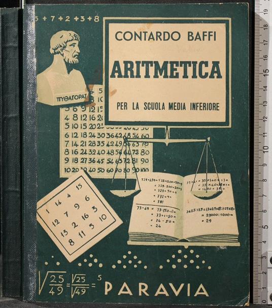 Aritmetica per La Scuola Media Inferiore - Contardo Baffi - copertina