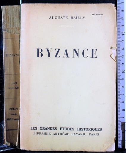 Byzance - Auguste Bailly - copertina
