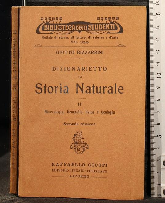 Dizionarietto di Storia Naturale. Vol 2 - Giotto Bizzarrini - copertina
