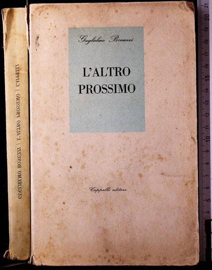 L' altro prossimo - Guglielmo Bonuzzi - copertina