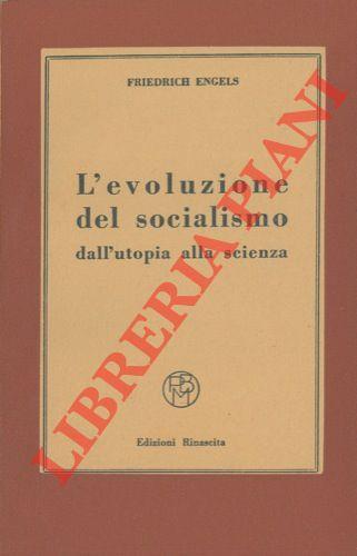 L' evoluzione del socialismo dall' utopia alla scienza - Friedrich Engels - copertina