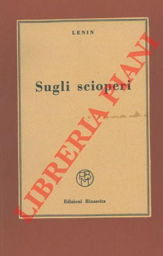 Sugli scioperi - Lenin - copertina