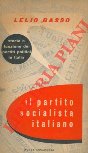 Il partito socialista italiano - Lelio Basso - copertina