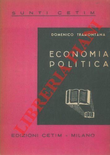 Economia politica - Domenico Tramontana - copertina