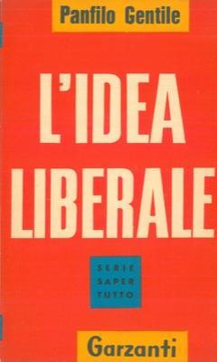 L' idea liberale - Panfilo Gentile - copertina