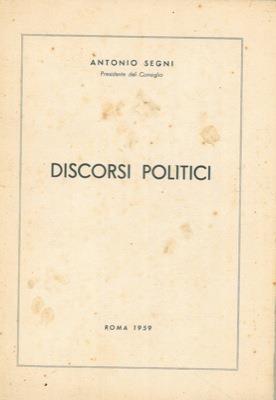 Discorsi politici - Antonio Segni - copertina