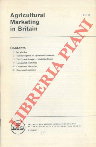 Agricultural Marketing in Britain - copertina
