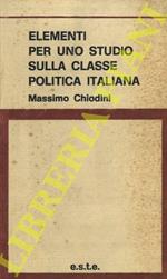 Elementi per uno studio sulla classe politica italiana