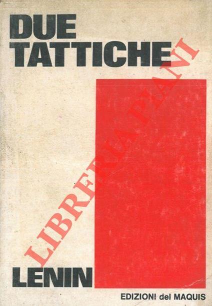 Due tattiche - Lenin - copertina