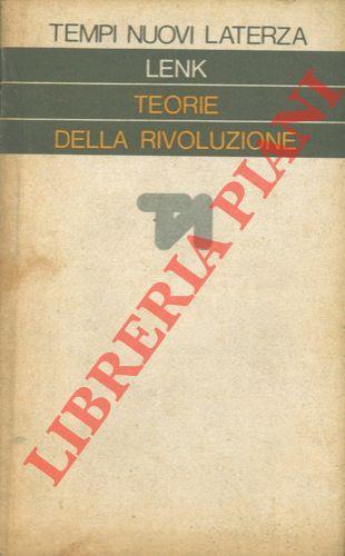 Teorie della rivoluzione - Kurt Lenk - copertina