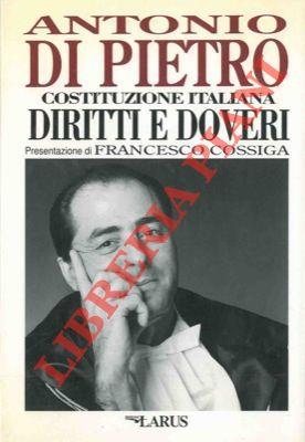 Costituzione italiana diritti e doveri - Antonio Di Pietro - copertina