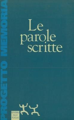 Le parole scritte - copertina