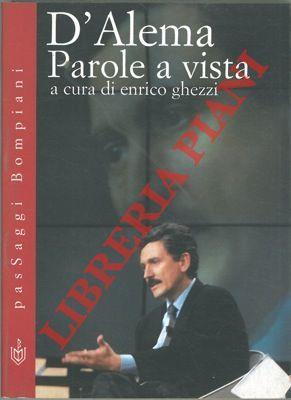 Parole a vista - Massimo D'Alema - copertina