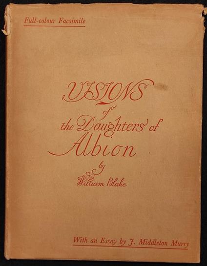 Visions of the Daughters of Albion - William Blake - copertina