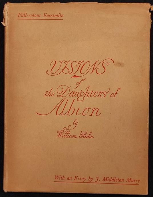 Visions of the Daughters of Albion - William Blake - copertina