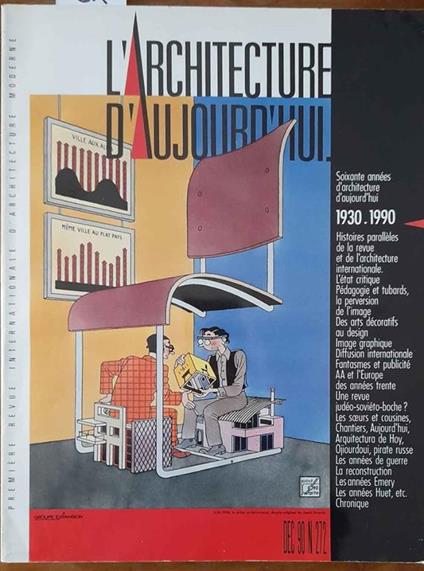 L' architecture d'aujourd'hui n. 22, dec. 1990. Soixante annèes 1930.1990 - Jean-Louis Servan-Schreiber - copertina