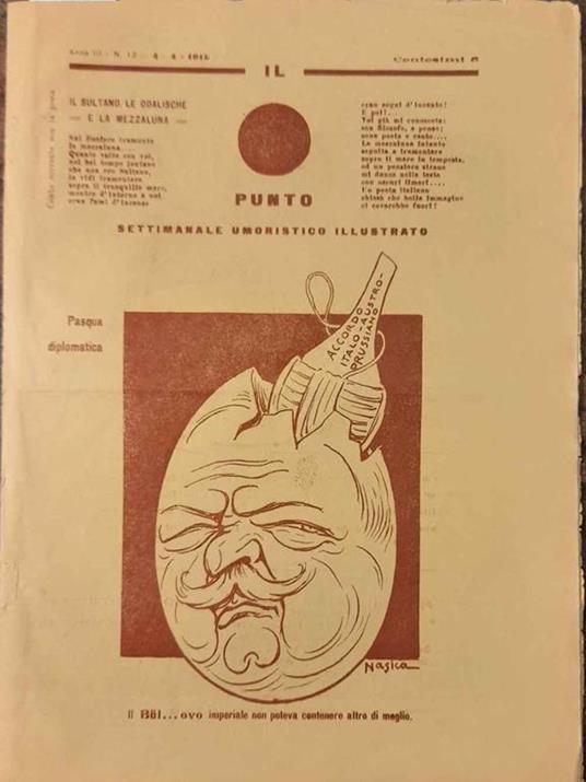 Il Punto Settimanale umoristico illustrato. Anno III, N. 12 - Alberto Magnani - copertina