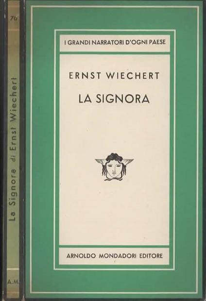 La signora. Romanzo - Ernst Wiechert - copertina