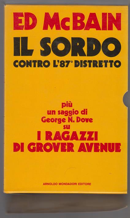 Sordo Contro L'87° Distretto (Il) - Ed McBain - copertina