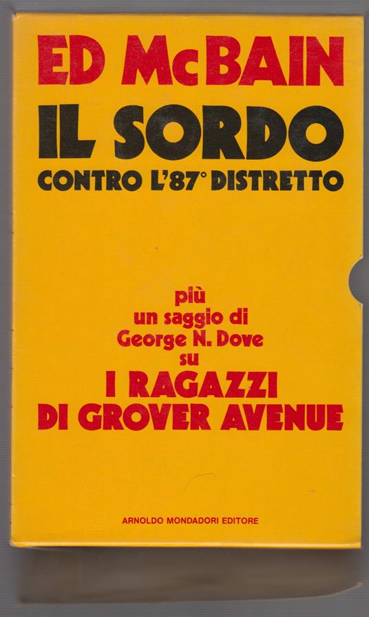 Sordo Contro L'87° Distretto (Il) - Ed McBain - copertina