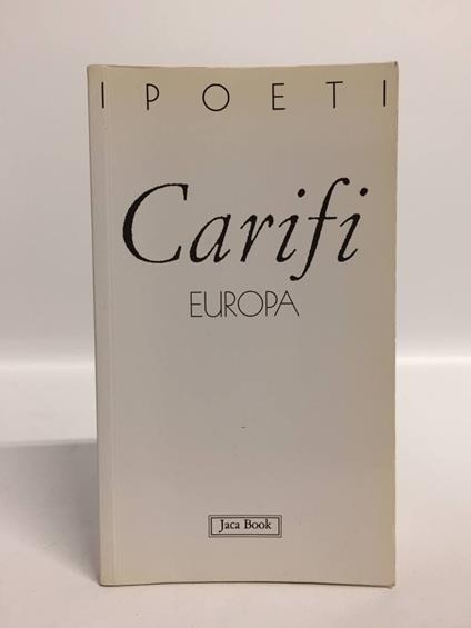 Europa - Roberto Carifi - copertina