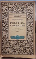 Politica e Legislazione-saggi Raccolti da G.Fortunato