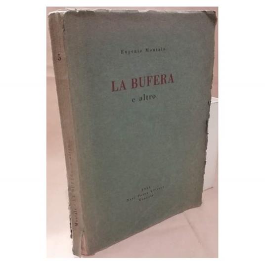 La Bufera e Altro  - Eugenio Montale - copertina